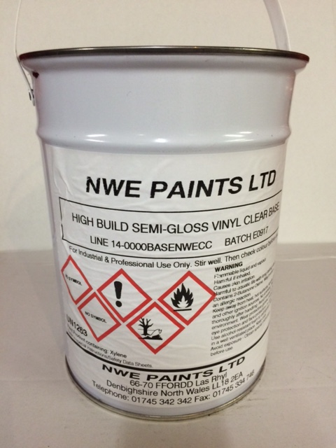 5Ltr High Build Vinyl Satin Any Tinted Colour