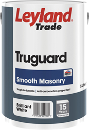 Leyland Truguard Smooth Masonry Paint White & Magnolia